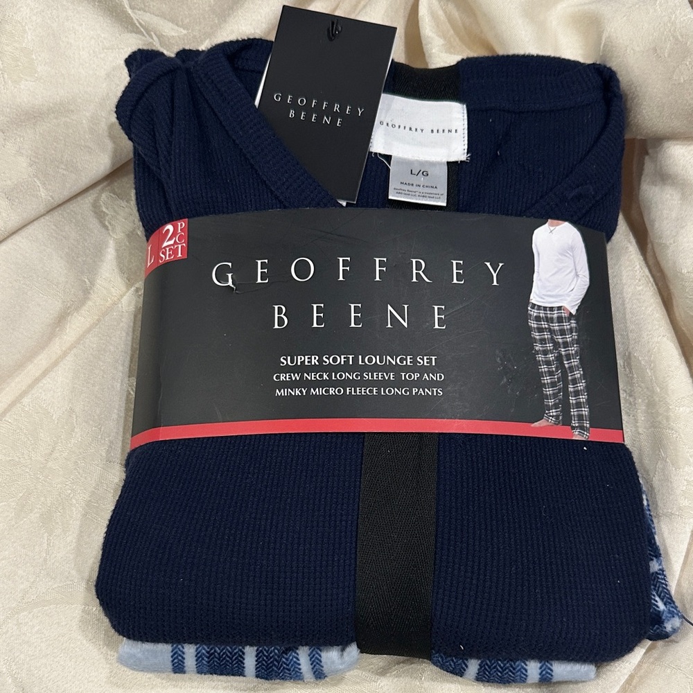 NWT Geoffrey Beene Super Soft Lounge Set - size L